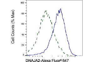 Validation of DNAJA2 knockdown using flow cytometry.