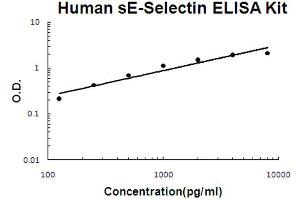 Human sE-Selectin Accusignal ELISA Kit Human sE-Selectin AccuSignal ELISA Kit standard curve. (Soluble E-Selectin Kit ELISA)