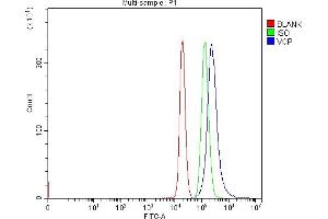 Flow Cytometry analysis of EL-4 cells using anti-VCP antibody (ABIN7599605).
