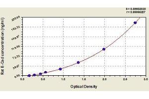 Typical standard curve (E-cadherin Kit ELISA)