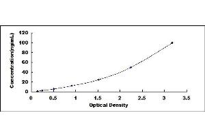 Typical standard curve (Casein alpha S1 Kit ELISA)