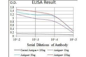 Black line: Control Antigen (100 ng), Purple line: Antigen(10 ng), Blue line: Antigen (50 ng), Red line: Antigen (100 ng),