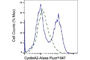 Validation of Cyclin A2 knockdown using flow cytometry.