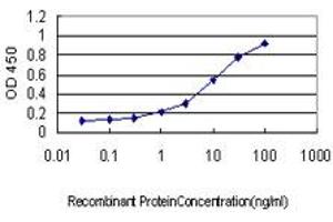 Detection limit for recombinant GST tagged SH2D3C is approximately 0. (SH2D3C anticorps  (AA 1-110))