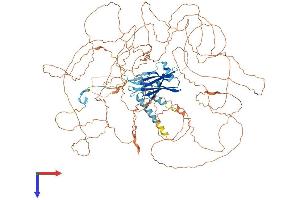 AlphaFold protein structure predicition of Mouse Recombinant Ppp1r3a Protein, UniprotID Q99MR9