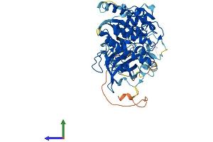 AlphaFold protein structure predicition of Mouse Recombinant Sgk3 Protein, UniprotID Q9ERE3