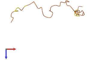 AlphaFold protein structure predicition of Human Recombinant KRTAP20-1 Protein, UniprotID Q3LI63