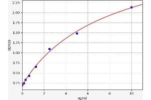Typical standard curve (NR1I2 Kit ELISA)