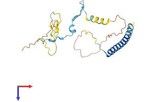 AlphaFold protein structure predicition of Mouse Recombinant Mbd3l1 Protein, UniprotID Q9D9H3