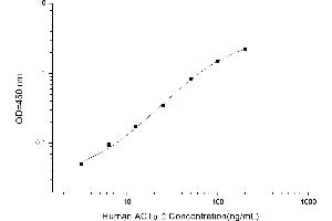 Typical standard curve (Smooth Muscle Actin Kit ELISA)