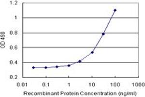 Sandwich ELISA detection sensitivity ranging from 3 ng/mL to 100 ng/mL. (NDUFA5 (Humain) Matched Antibody Pair)