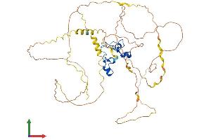 AlphaFold protein structure predicition of Mouse Recombinant Zfp36l2 Protein, UniprotID P23949