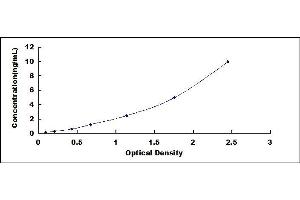 Typical standard curve (LIPE Kit ELISA)