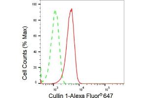 Flow cytometric analysis of Cullin 1 expression in HepG2 cells using Cullin 1 antibody (ABIN7798176), 1:2,000). (Recombinant Cullin 1 anticorps)