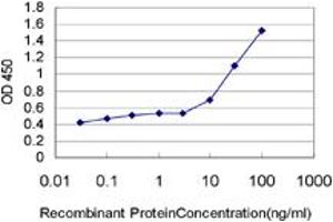 Detection limit for recombinant GST tagged CXCL16 is approximately 0. (CXCL16 anticorps  (AA 49-273))