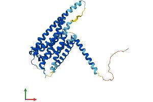 AlphaFold protein structure predicition of Human Recombinant GPR119 Protein, UniprotID Q8TDV5