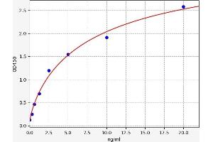 Typical standard curve (TNK2 Kit ELISA)