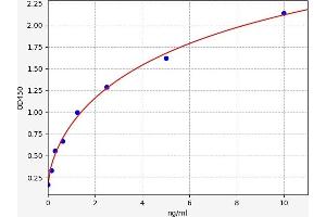 Typical standard curve (SLAMF1 Kit ELISA)