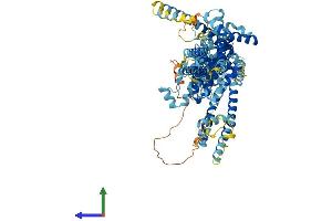 AlphaFold protein structure predicition of Mouse Recombinant Trpc1 Protein, UniprotID Q61056