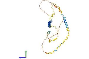 AlphaFold protein structure predicition of Human Recombinant ATF5 Protein, UniprotID Q9Y2D1