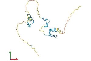 AlphaFold protein structure predicition of Mouse Recombinant Atxn7l1 Protein, UniprotID Q9CZ05