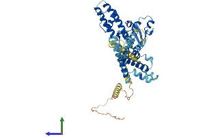 AlphaFold protein structure predicition of Human Recombinant KCNS3 Protein, UniprotID Q9BQ31