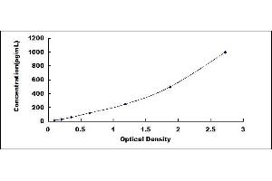 Typical standard curve (TGFB3 Kit ELISA)