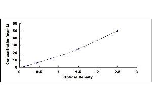 Typical standard curve