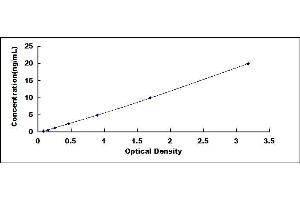 Typical standard curve (Apolipoprotein M Kit ELISA)