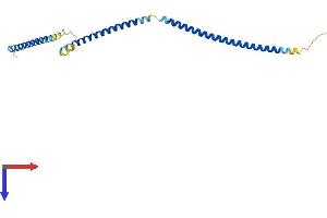 AlphaFold protein structure predicition of Mouse Recombinant Sike1 Protein, UniprotID Q9CPR7