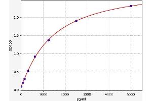 Typical standard curve (Laminin alpha 5 Kit ELISA)