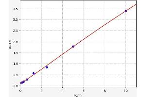 Typical standard curve