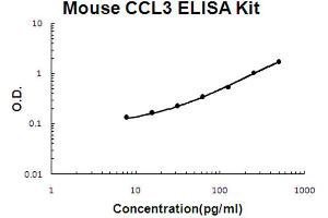 Mouse CCL3/MIP1 alpha Accusignal ELISA Kit Mouse CCL3/MIP1 alpha AccuSignal ELISA Kit standard curve. (CCL3 Kit ELISA)