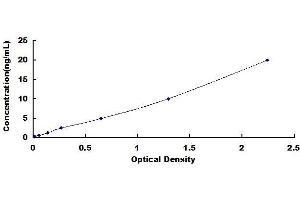 Typical standard curve (Tricellulin Kit ELISA)
