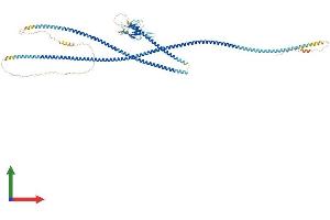 AlphaFold protein structure predicition of Mouse Recombinant Slmap Protein, UniprotID Q3URD3