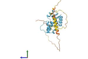 AlphaFold protein structure predicition of Mouse Recombinant Sap30 Protein, UniprotID O88574