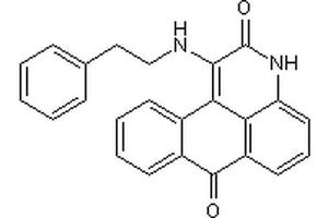 Chemical structure of BRD 7389 , a p90 RSK kinase inhibitor.
