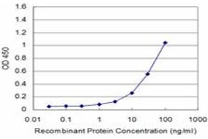 Detection limit for recombinant GST tagged CDK4 is approximately 3ng/ml as a capture antibody. (CDK4 anticorps  (AA 211-303))