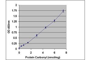 Standard Curve Generated with the OxiSelect™ Protein Carbonyl ELISA Kit. (Protein Carbonyl Kit ELISA)