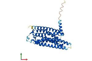 AlphaFold protein structure predicition of Human Recombinant ADORA3 Protein, UniprotID P0DMS8