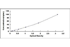 Typical standard curve (ICAM1 Kit ELISA)