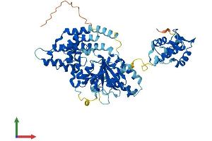 AlphaFold protein structure predicition of Mouse Recombinant Ehd4 Protein, UniprotID Q9EQP2