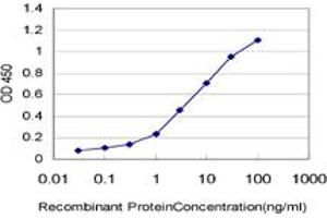 Detection limit for recombinant GST tagged RAB36 is approximately 0.