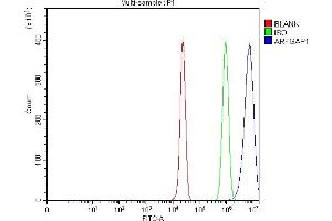Flow Cytometry analysis of HepG2 cells using anti-ARFGAP1 antibody (ABIN4886474). (ARFGAP1 anticorps  (AA 1-183))
