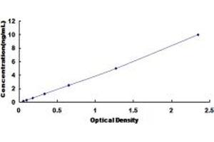 Typical standard curve (STAR Kit ELISA)