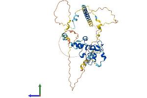 AlphaFold protein structure predicition of Mouse Recombinant Cdca7l Protein, UniprotID Q922M5