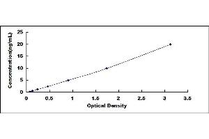 Typical standard curve (TRPM8 Kit ELISA)