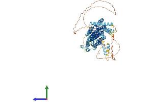 AlphaFold protein structure predicition of Human Recombinant GCFC2 Protein, UniprotID P16383