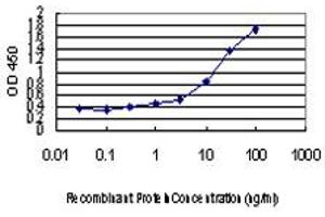Detection limit for recombinant GST tagged SMAD3 is approximately 0.