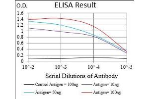Black line: Control Antigen (100 ng), Purple line: Antigen(10 ng), Blue line: Antigen (50 ng), Red line: Antigen (100 ng),